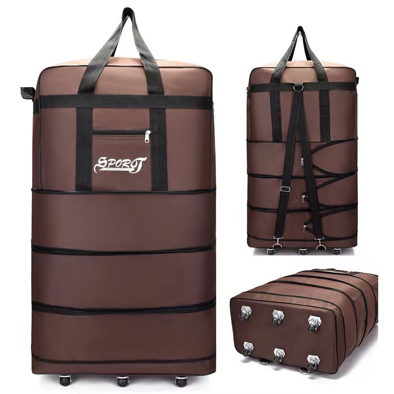 Expandable Extra-Large Travel Duffel Bag with Wheels – Waterproof & Lightweight (6 Wheels) BGMF7155