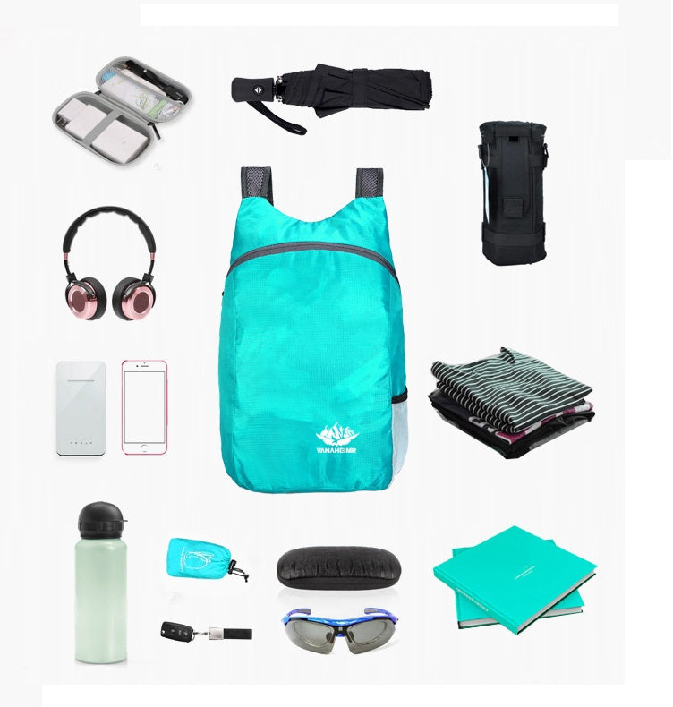 Ultralight Foldable Backpack – Water Resistant for Travel, Hiking & Cycling RB3707