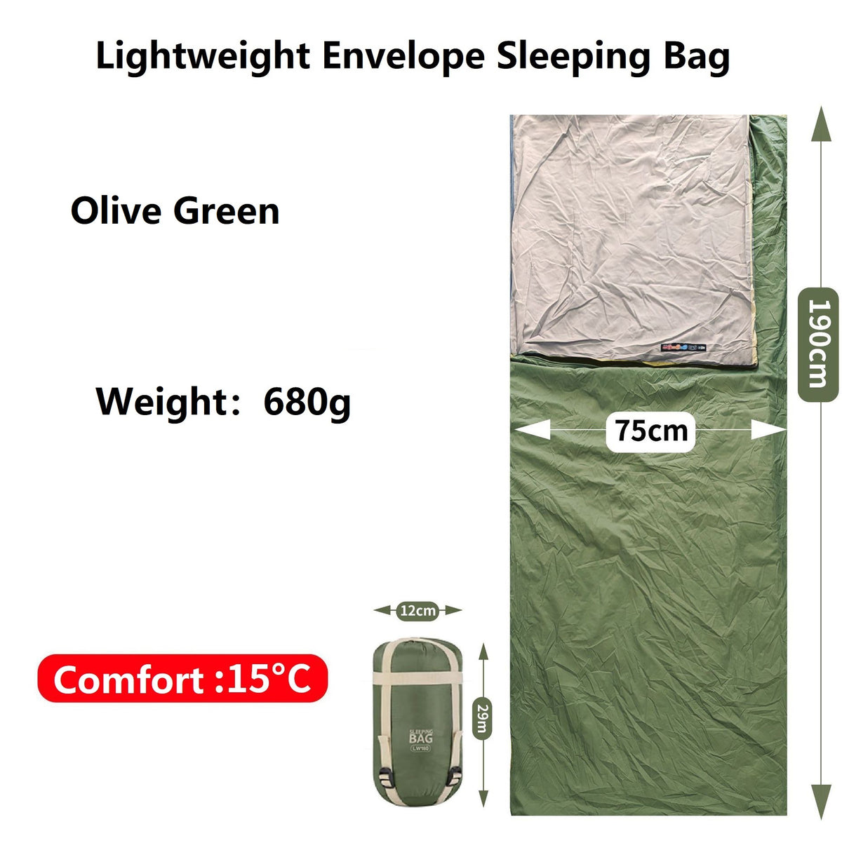 The Ultimate Summer Cloud Lightweight Sleeping Bag HY76803