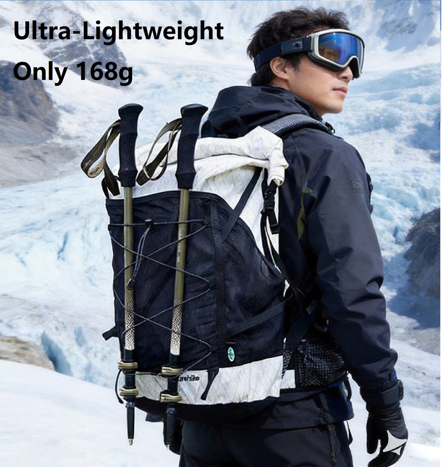 Carbon Fibre Hiking Poles – Ultra-Lightweight 3-Section Adjustable Trekking Poles LBDS11687