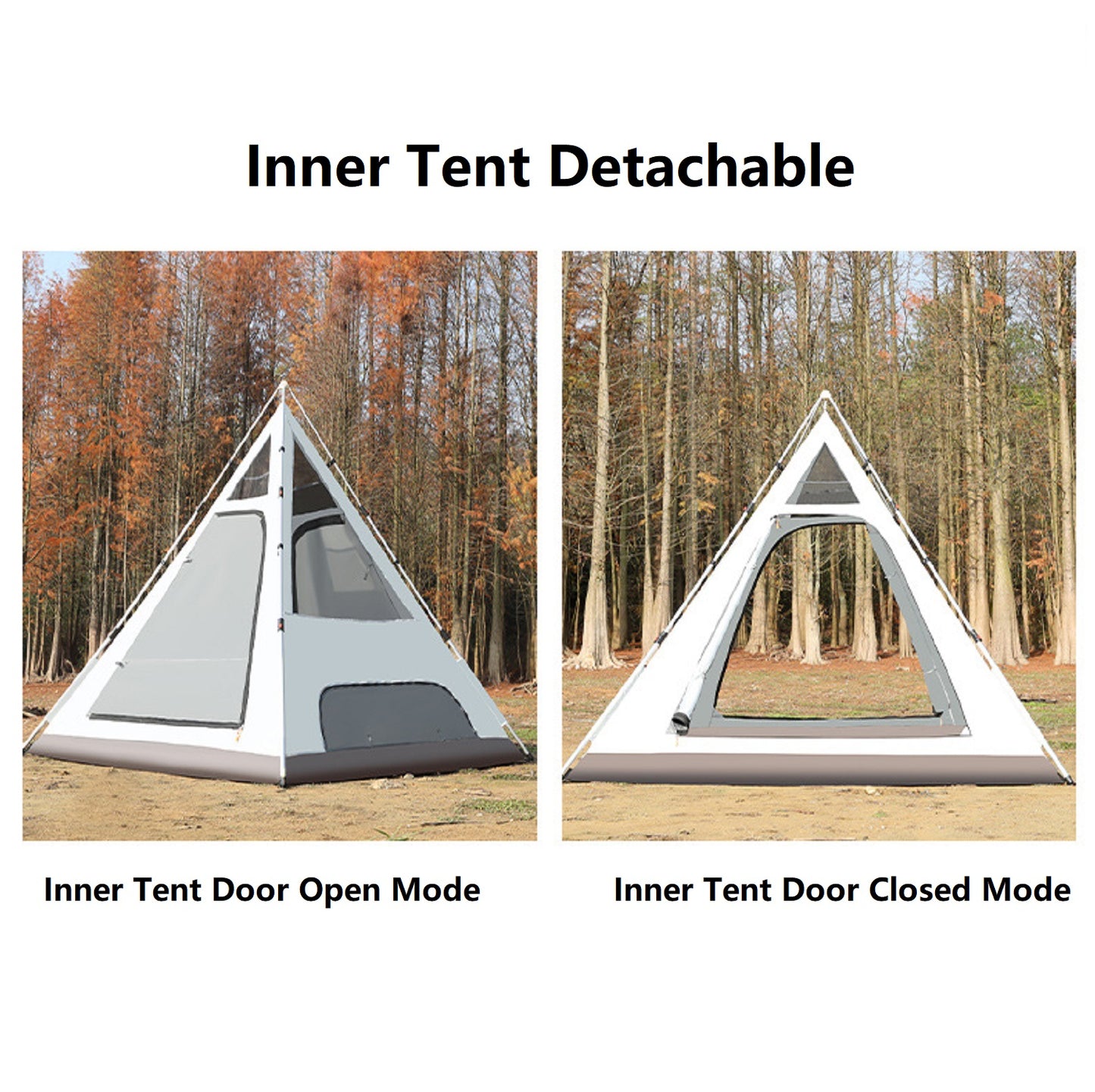 Automatic Pyramid Double-Layer Outdoor Camping Tent