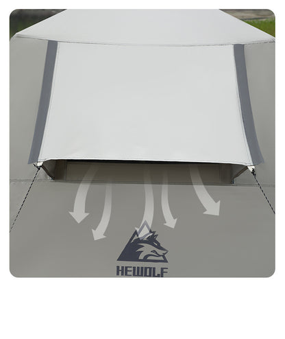 Portable Fully Automatic Waterproof Camping Tent with Canopy for All-Season DYLF97813
