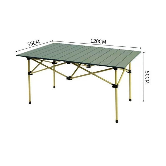 120 cm Portable Folding Camping Table – Roll-Up Outdoor Cooking & Picnic Table ZF74110