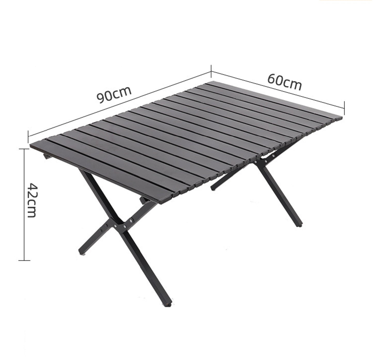 Outdoor Folding Picnic Table - Explorer Egg Roll Camping Table 90x60x42cm LFRD5046