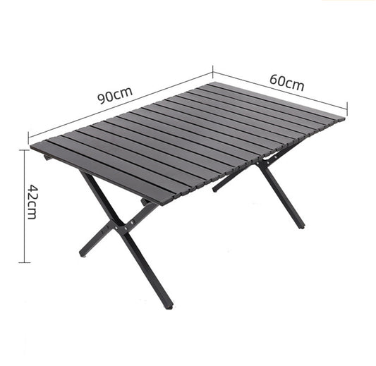 Outdoor Folding Picnic Table - Explorer Egg Roll Camping Table 90x60x42cm LFRD5046