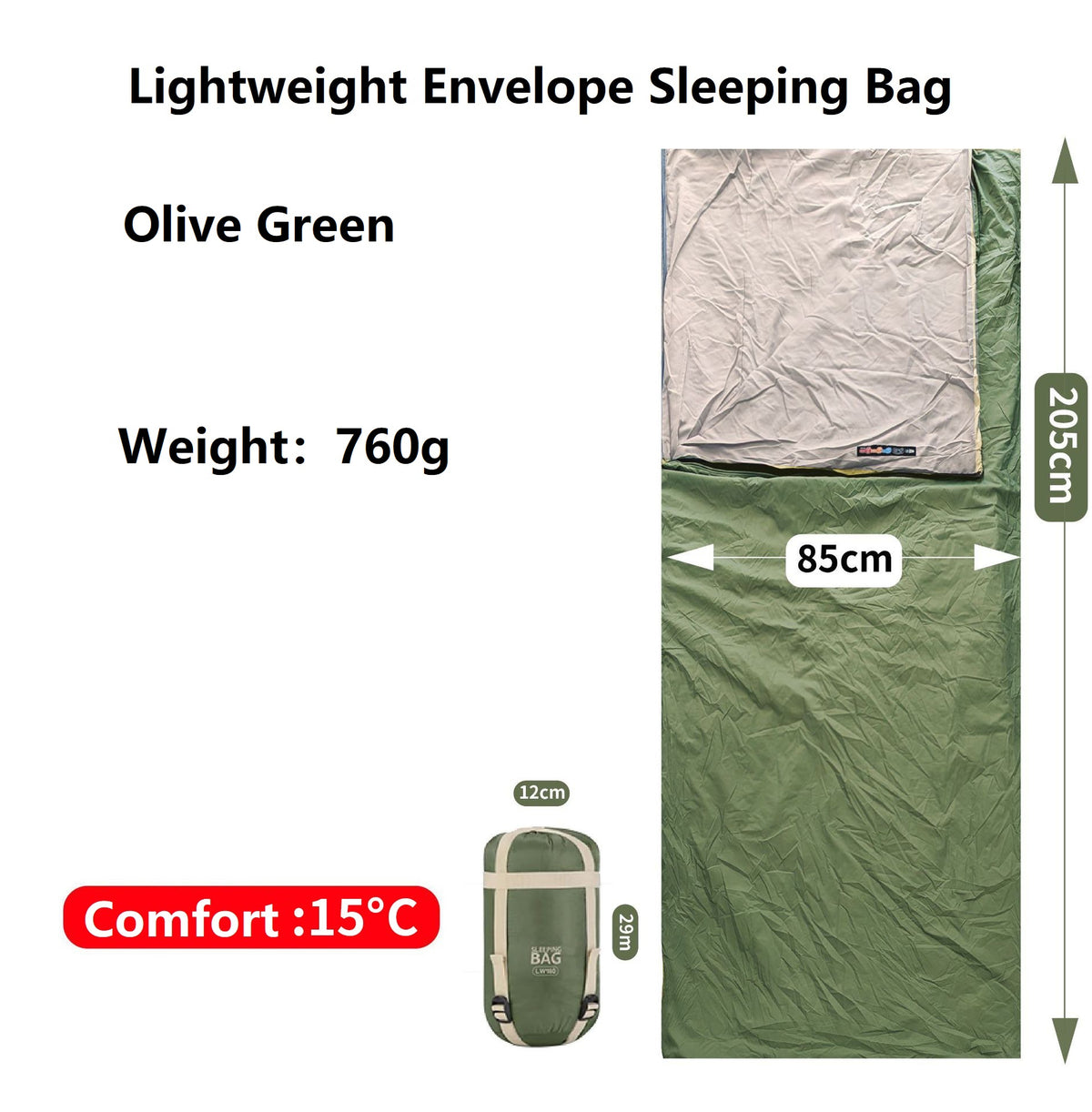 The Ultimate Summer Cloud Lightweight Sleeping Bag HY76803