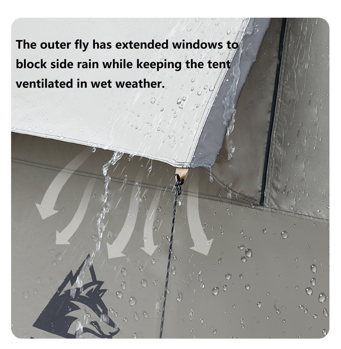 Portable Fully Automatic Waterproof Camping Tent with Canopy for All-Season