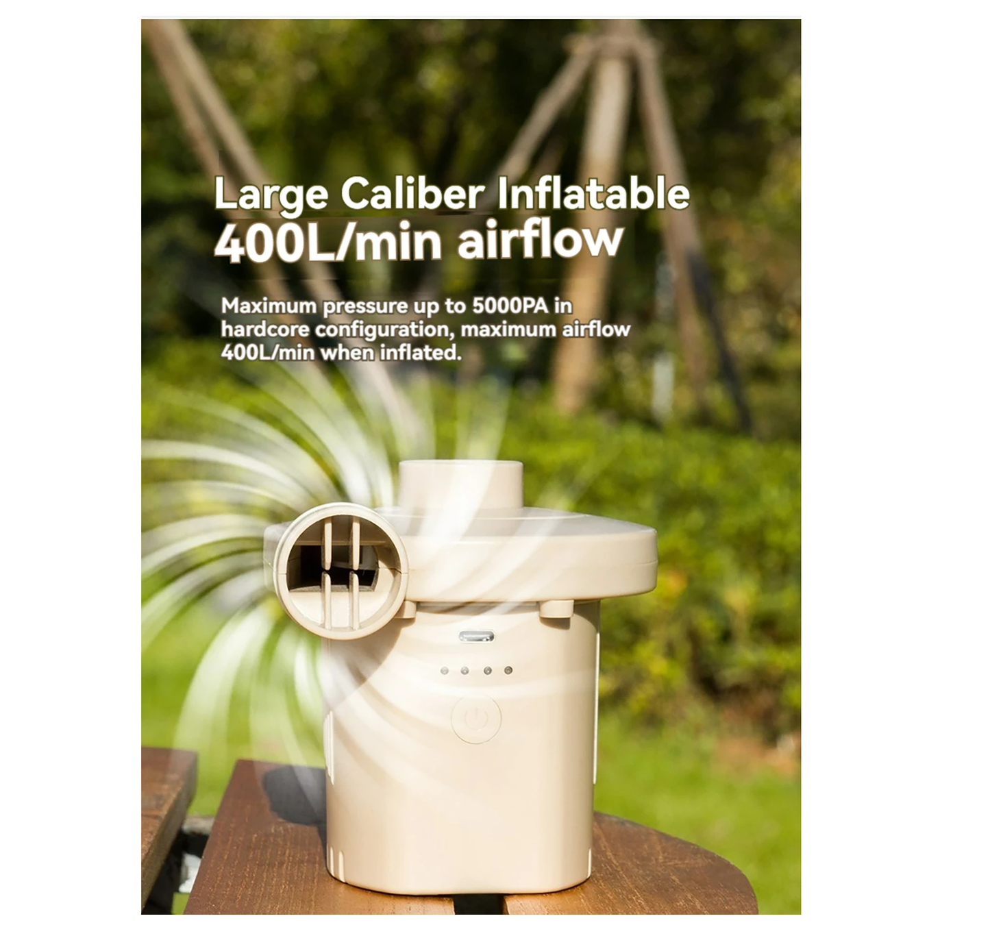 Portable Rechargeable Air Pump – High Power, Dual Function (Inflate & Deflate)