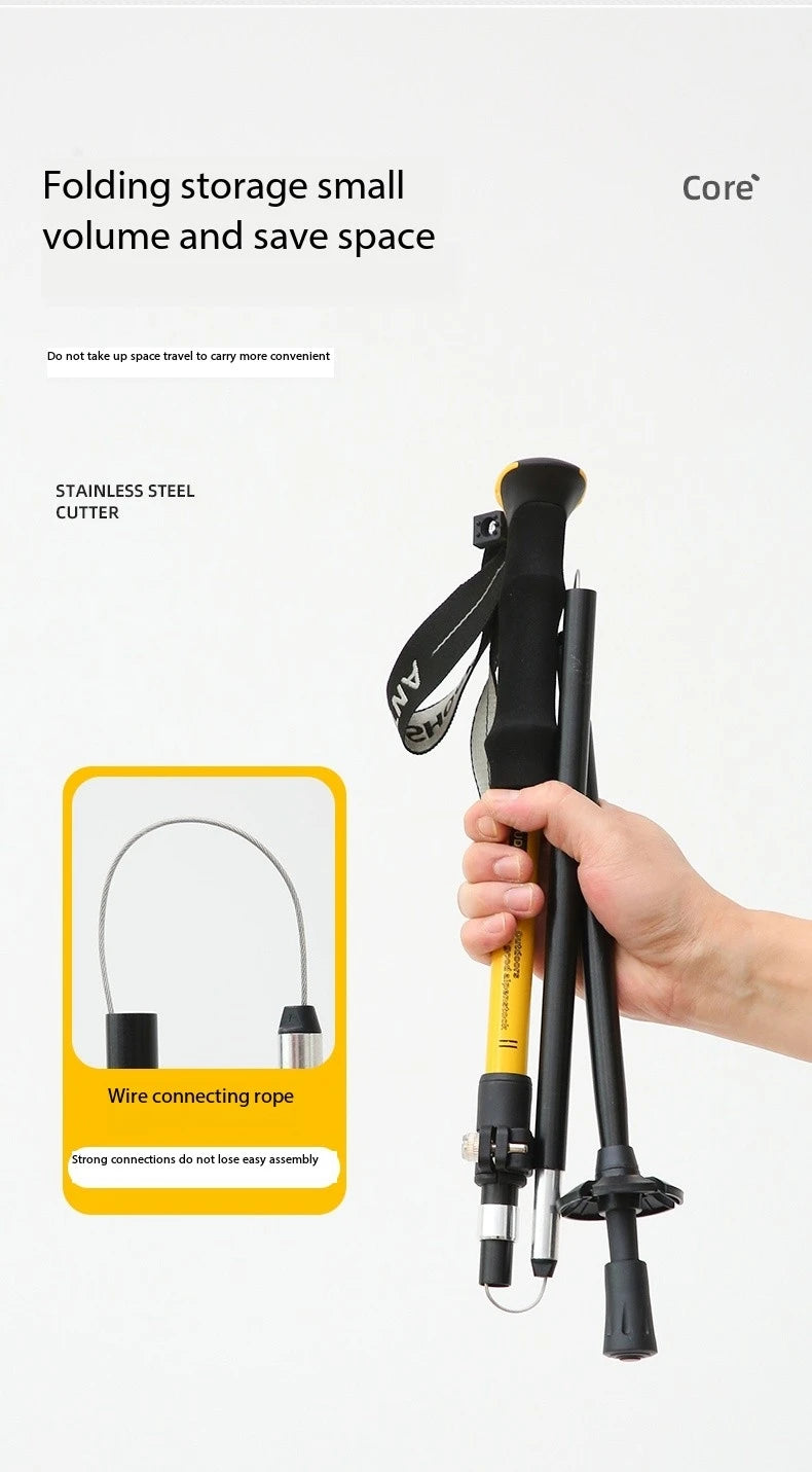 Hiking Poles Foldable 110–135 cm – 7075 Aluminium Trekking Poles