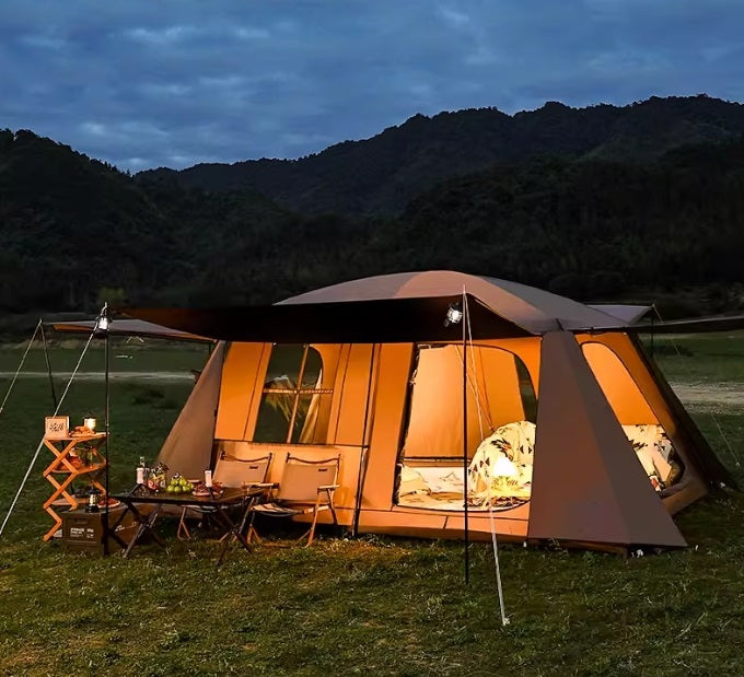 Family Tent Automatic Tent –Double Layers PU3000+ Waterproof,Two Bedroomsu LCF01620