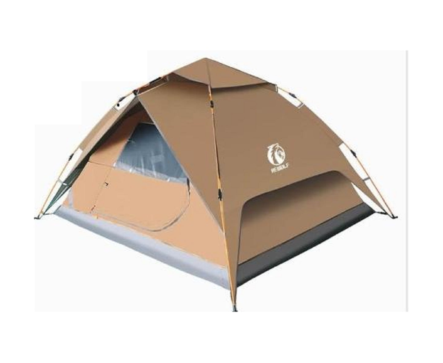 Double Layer Camping Tent Waterproof Pop-up Tent 3-4 Person
