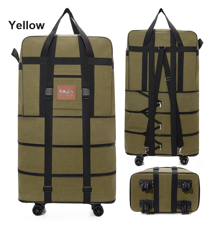 158L Expandable Luggage Bag – Foldable Rolling Travel Bag