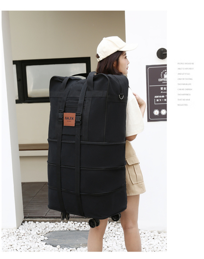 Ecotrek 158L Expandable Luggage Bag – Foldable Rolling Travel Bag XCMF1183