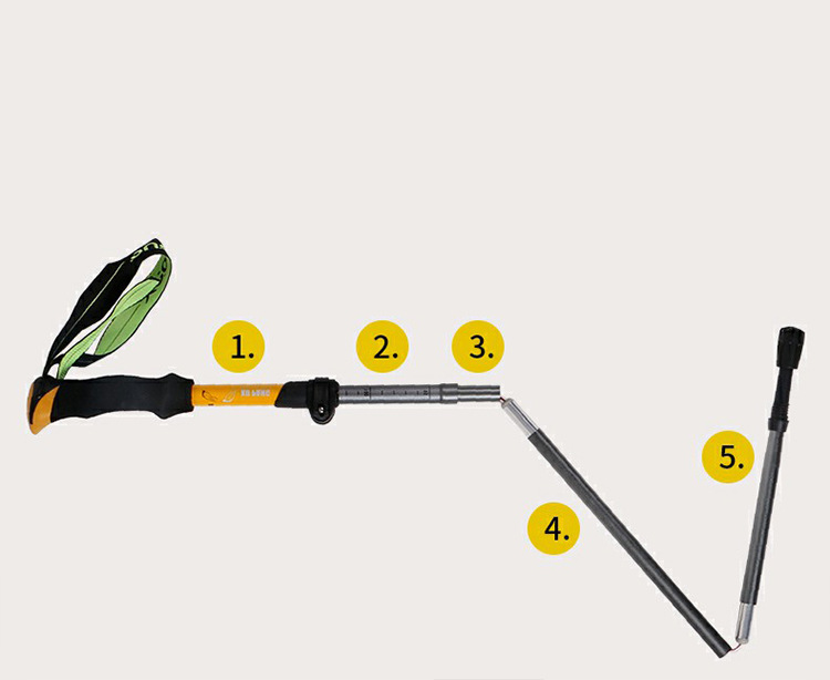 7075 Aluminium Trekking Poles with Quick Lock System