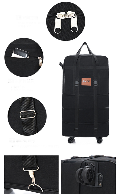 Ecotrek 158L Expandable Luggage Bag – Foldable Rolling Travel Bag XCMF1183