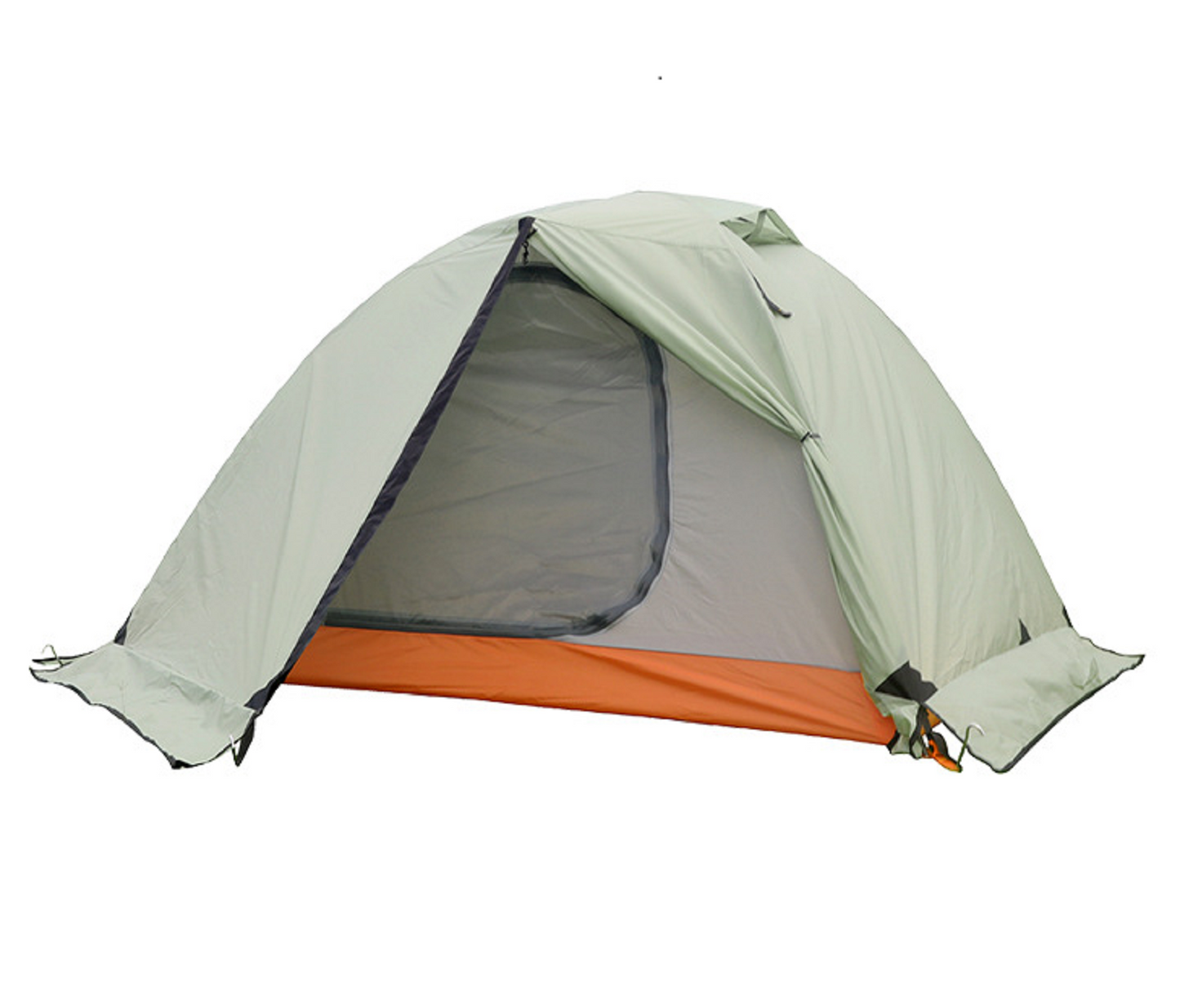 2-Person Double-Layer Four-Season Mountaineering Tent with Snow Skirt
