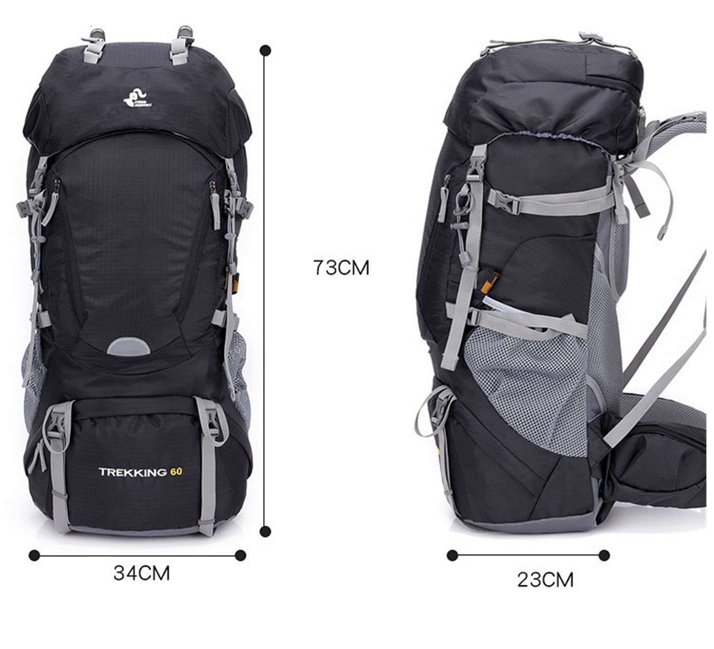 60L Camping Backpack – Ideal for Hiking, Climbing and Mountaineering