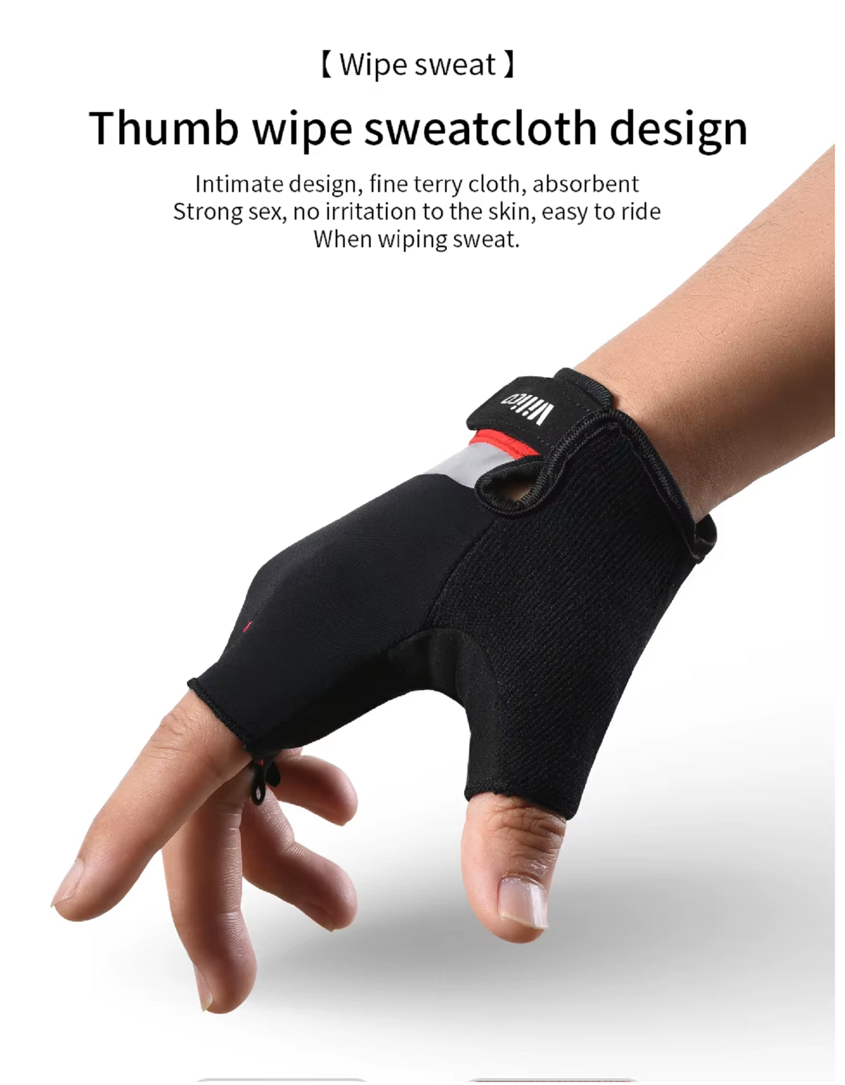 Half-Finger Cycling Gloves – Breathable Sun Protection TJ6268