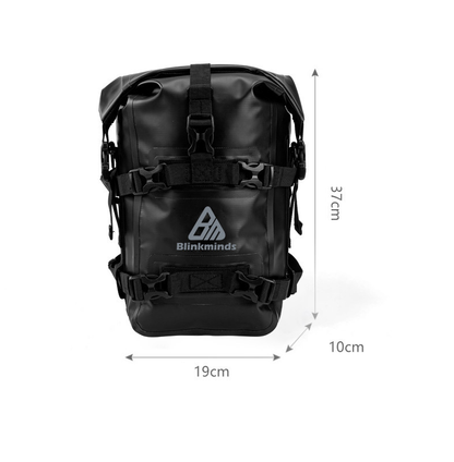 Motorcycle Waterproof PVC Crash Bar Bag – 5–8L Roll-Top Adventure Storage Pouch BQF1125