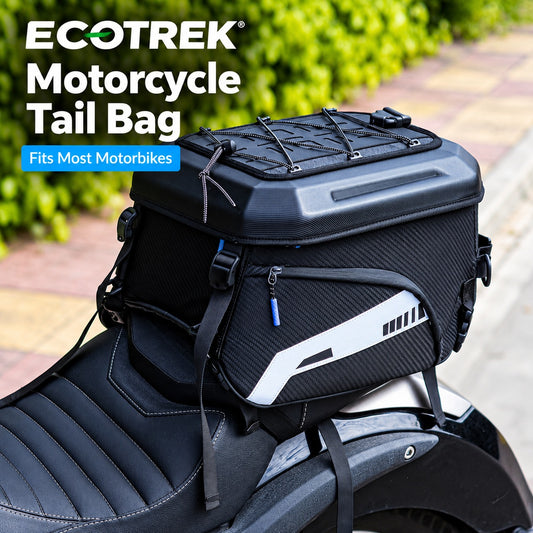 ECOTREK 35L expandable motorcycle tail bag image 1