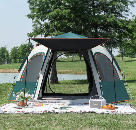Hexagonal Camping Tent - Durable, Quick Setup
