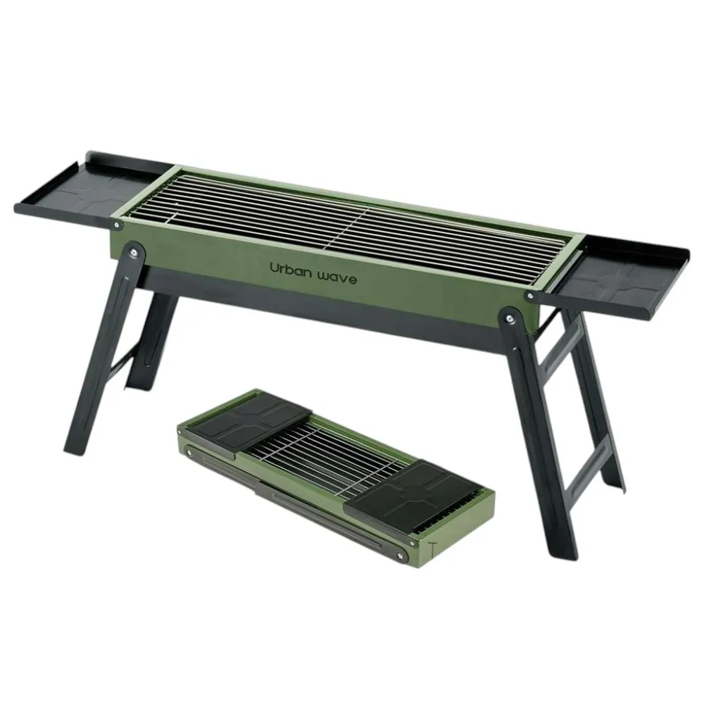 Urban Wave Portable Double-Wing Folding Charcoal BBQ Grill YQ12317