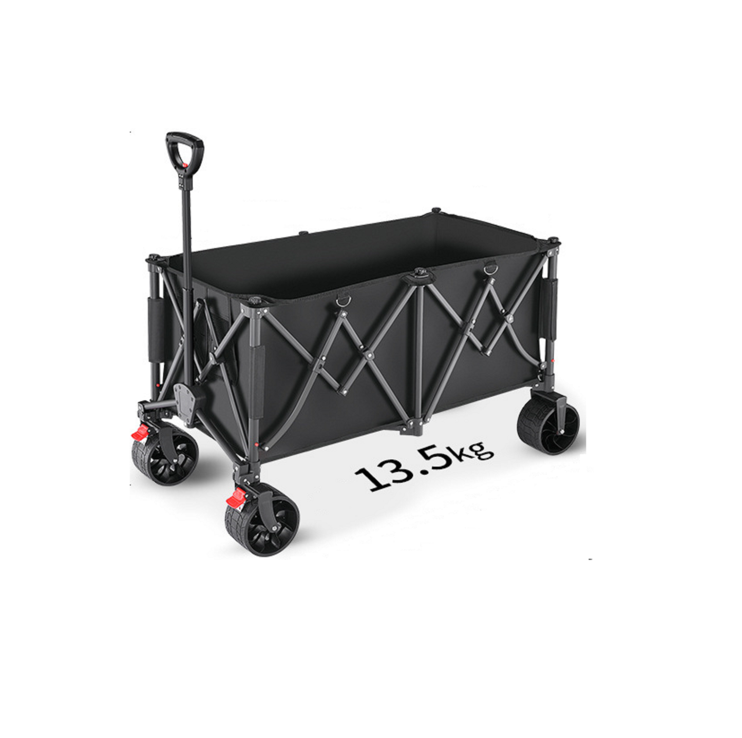 Heavy Duty Collapsible Trolley,Wagon Cart – Extra Large 260L, All-Terrain Wheels