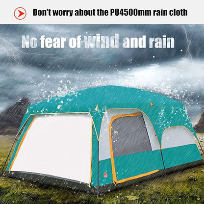Clearance!!! Family Outdoor Camping Tent – Double Layer, Family Cabin Tent LCF71406