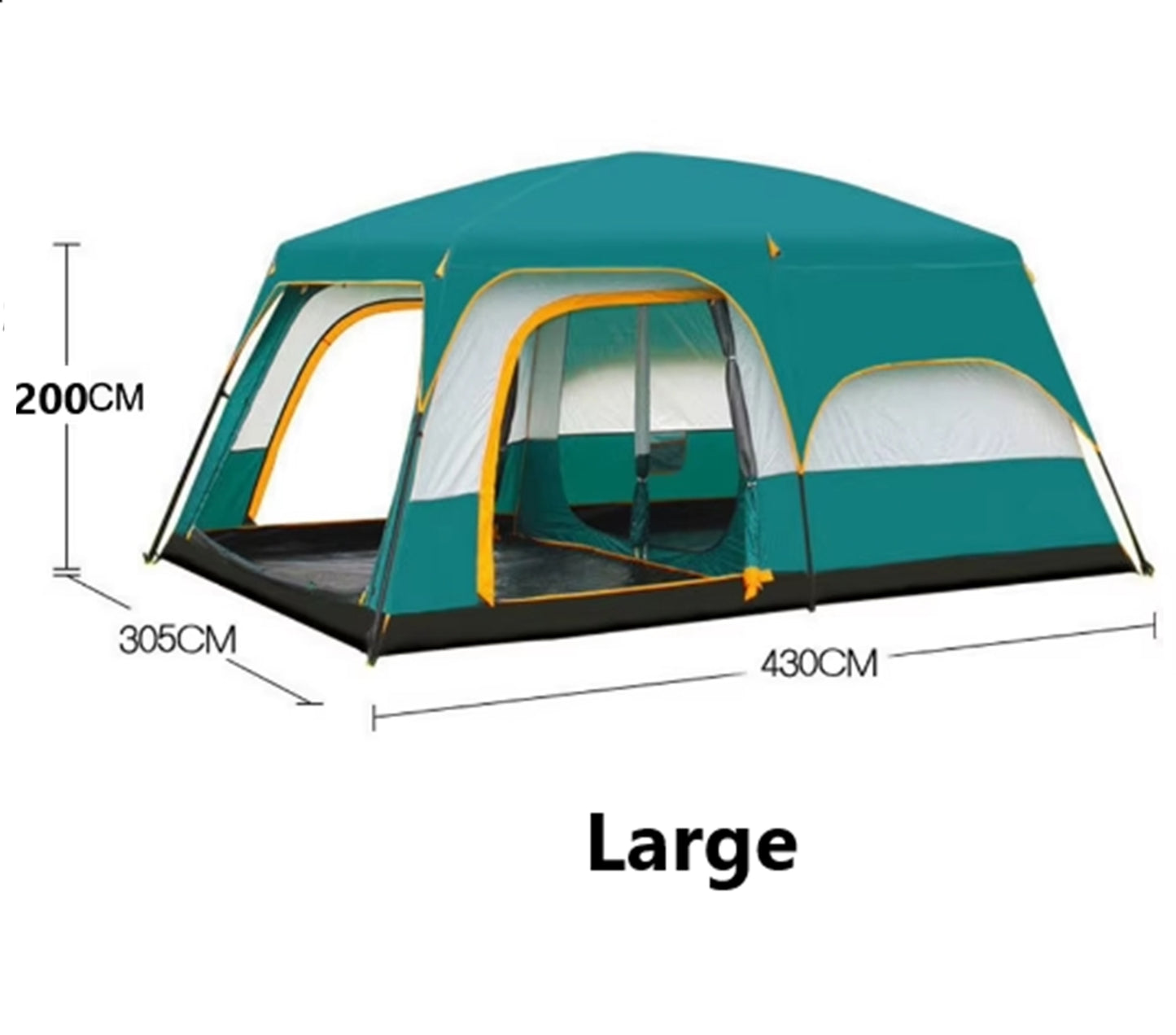 Family Outdoor Camping Tent – Double Layer, Family Cabin Tent