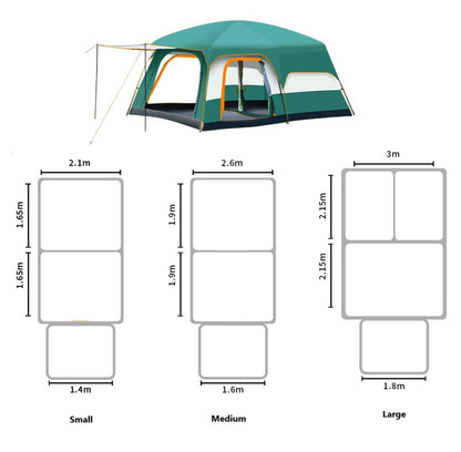 Clearance!!! Family Outdoor Camping Tent – Double Layer, Family Cabin Tent LCF71406
